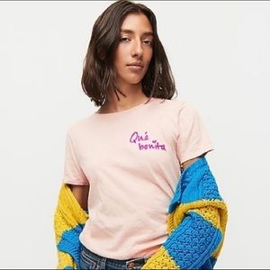 J. Crew Qué Bonita Embroidered T-Shirt